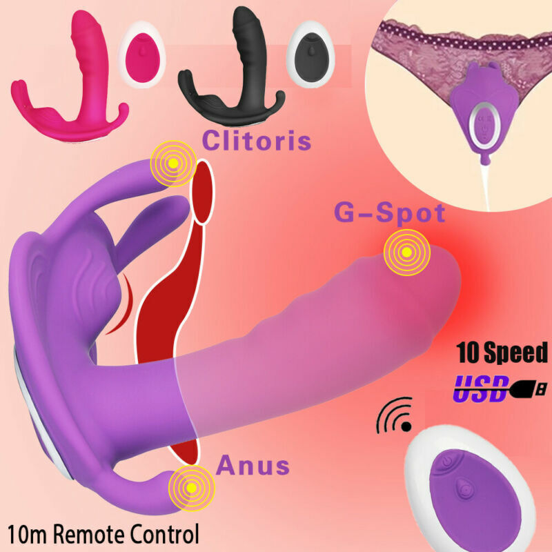 Wearable Panties Vibrator G-Spot Massager Remote Dildo Female Sex Toys for Women