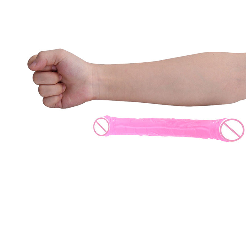 Crystal Realistic Double Ended Dildo Dong Anal G Spot Vagina Lesbian Sex Toy