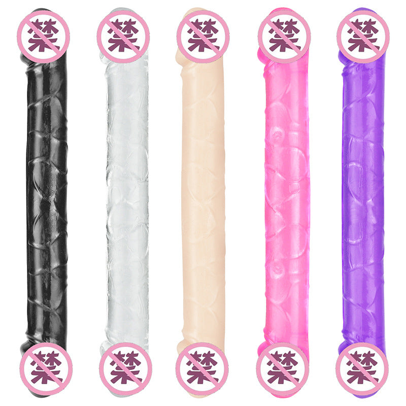 Crystal Realistic Double Ended Dildo Dong Anal G Spot Vagina Lesbian Sex Toy
