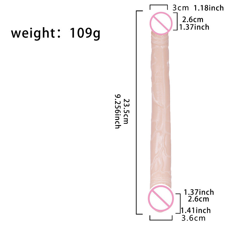 Crystal Realistic Double Ended Dildo Dong Anal G Spot Vagina Lesbian Sex Toy