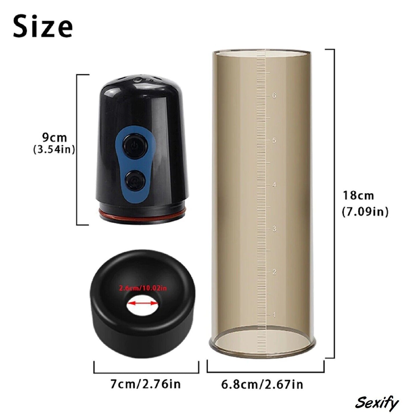 Electric Penis Pump Vacuum Male Erection Enlarger Cock Stretcher Penis Extender