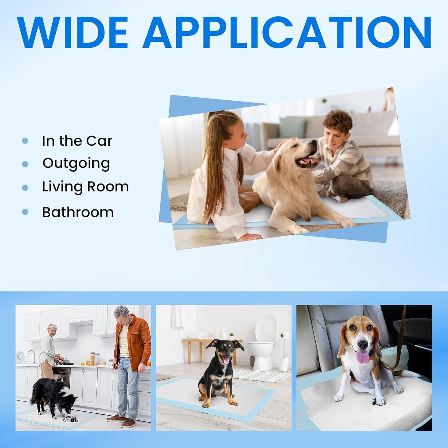 Pet Training Pads Puppy Toilet Dog Pee Indoor 60x90cm Super Absorbent