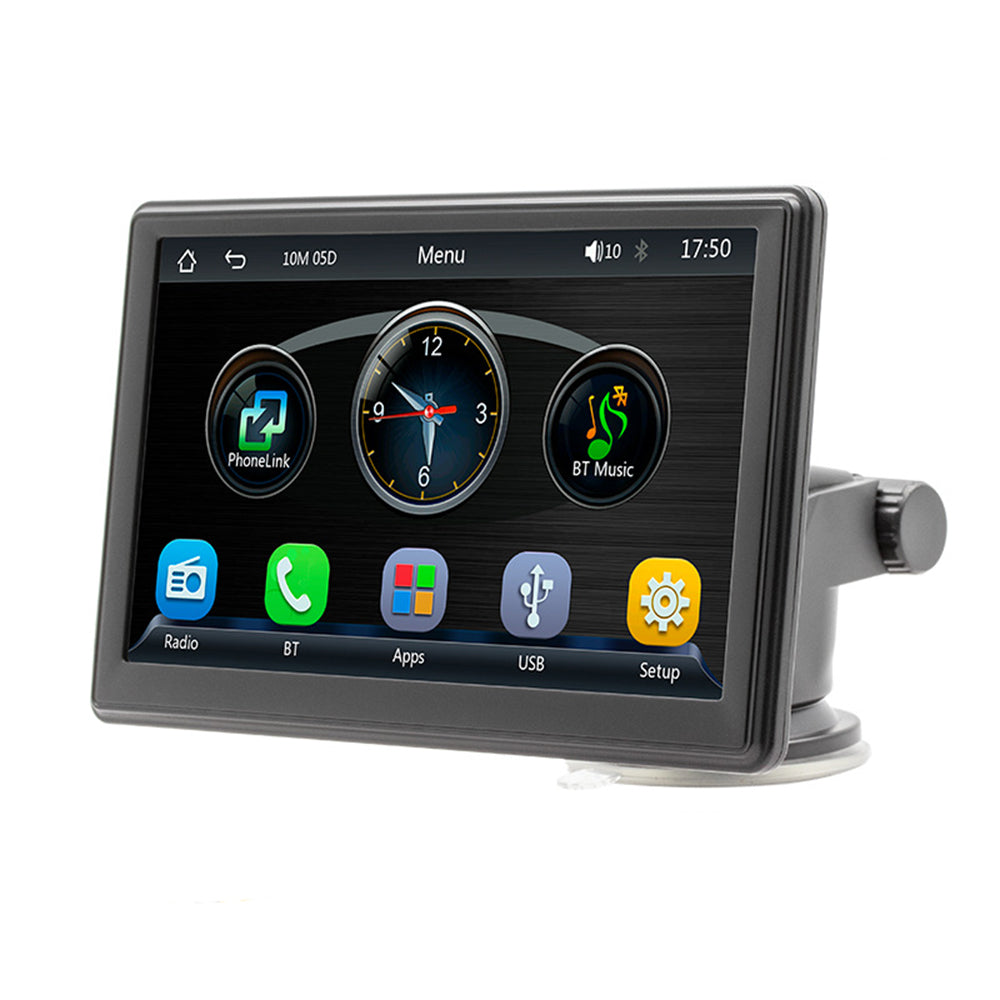 7" Portable Car Radio Player Bluetooth Apple Carplay Android Auto Reverse Camera