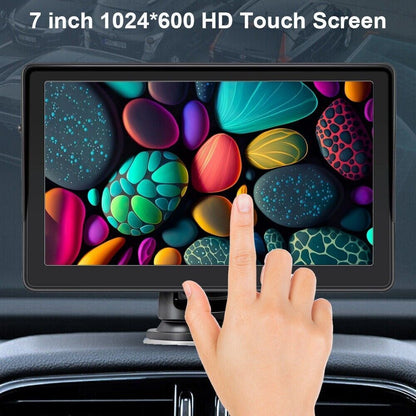 7" Portable Car Radio Player Bluetooth Apple Carplay Android Auto Reverse Camera