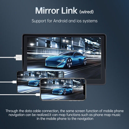7" Portable Car Radio Player Bluetooth Apple Carplay Android Auto Reverse Camera