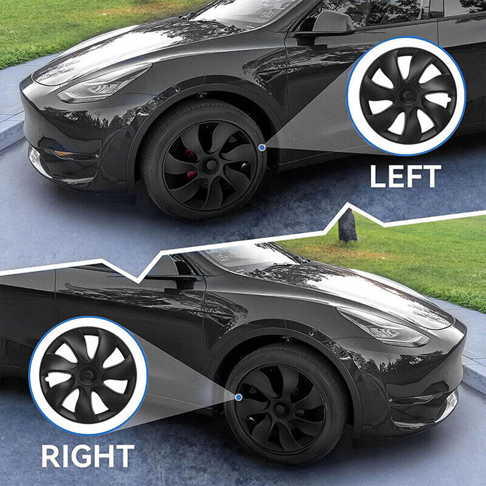 4X Tesla Model Y Wheel Cover Caps 19 Inch Rim Hubcap Hub Cap Matt Black Grey AU