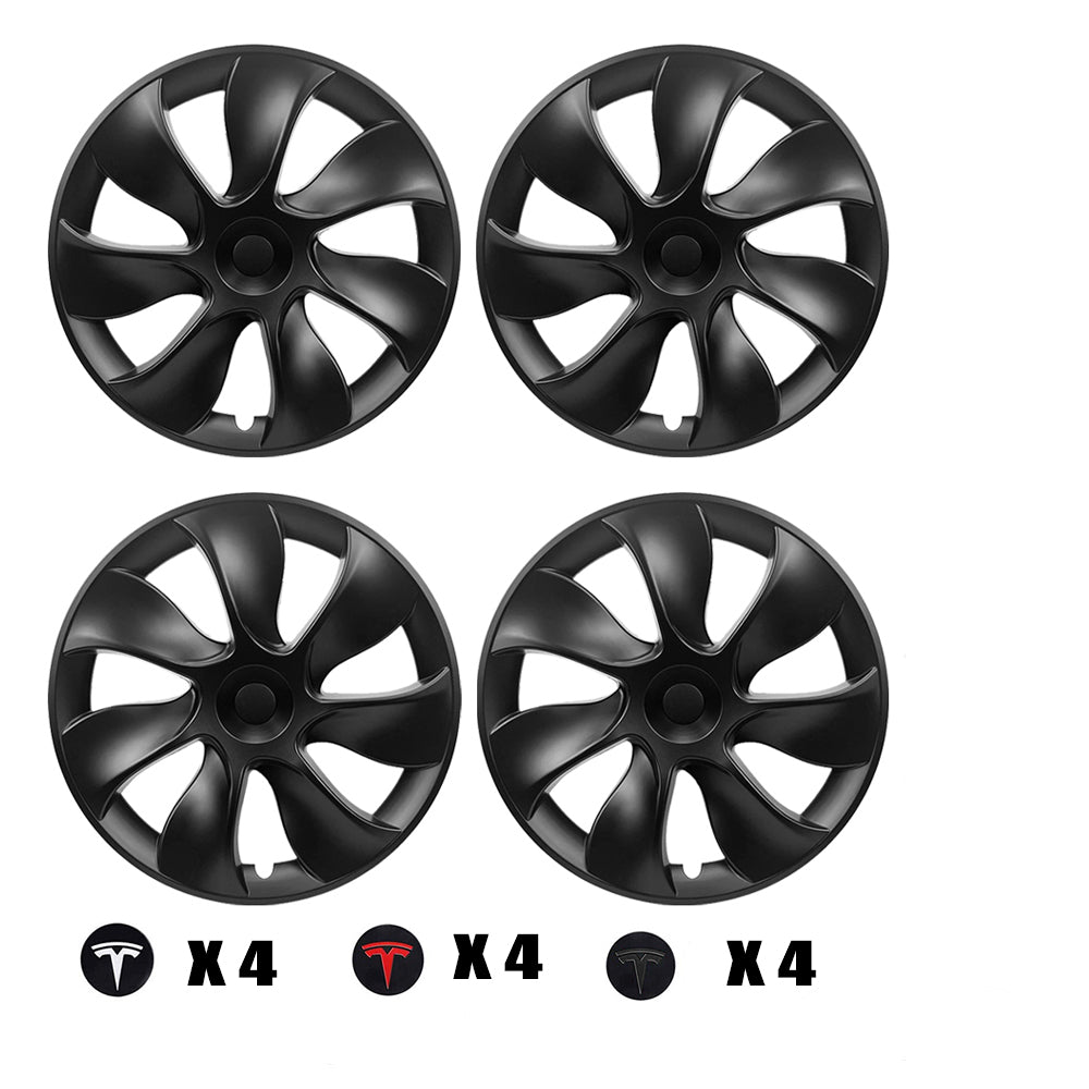 4X Tesla Model Y Wheel Cover Caps 19 Inch Rim Hubcap Hub Cap Matt Black Grey AU