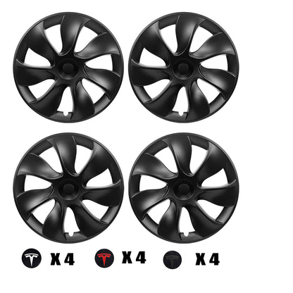 4X Tesla Model Y Wheel Cover Caps 19 Inch Rim Hubcap Hub Cap Matt Black Grey AU