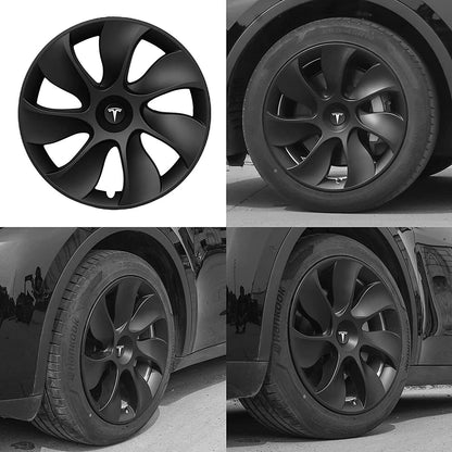 4X Tesla Model Y Wheel Cover Caps 19 Inch Rim Hubcap Hub Cap Matt Black Grey AU