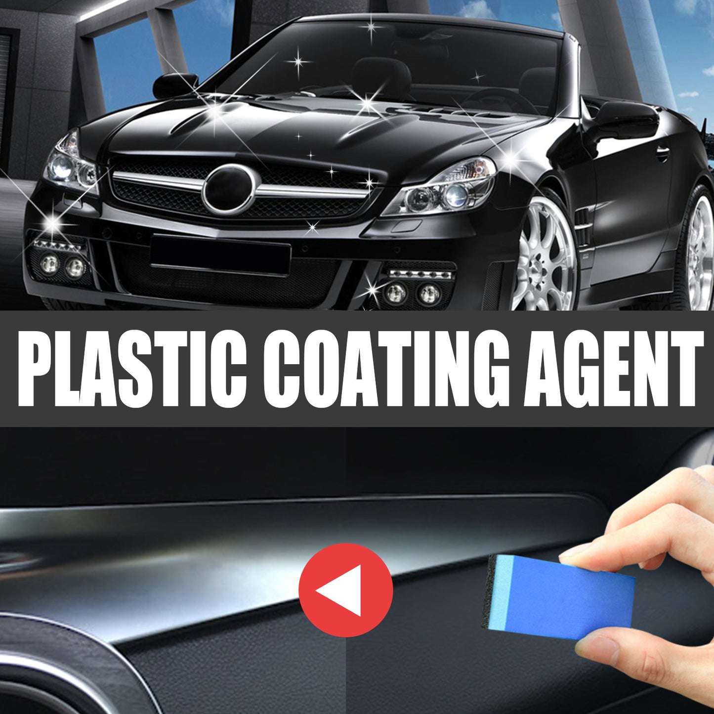Rayhong Plastic Coating Agent, Car Leather Seat Instrument Panel Dust Refurbishment Polishing Agent