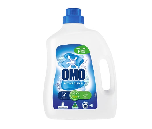 OMO Active Clean Laundry Liquid Detergent 80 Washes | 4L