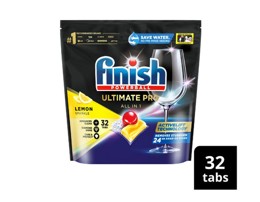 Finish Ultimate Pro Lemon Dishwash Tablets | 32 pack