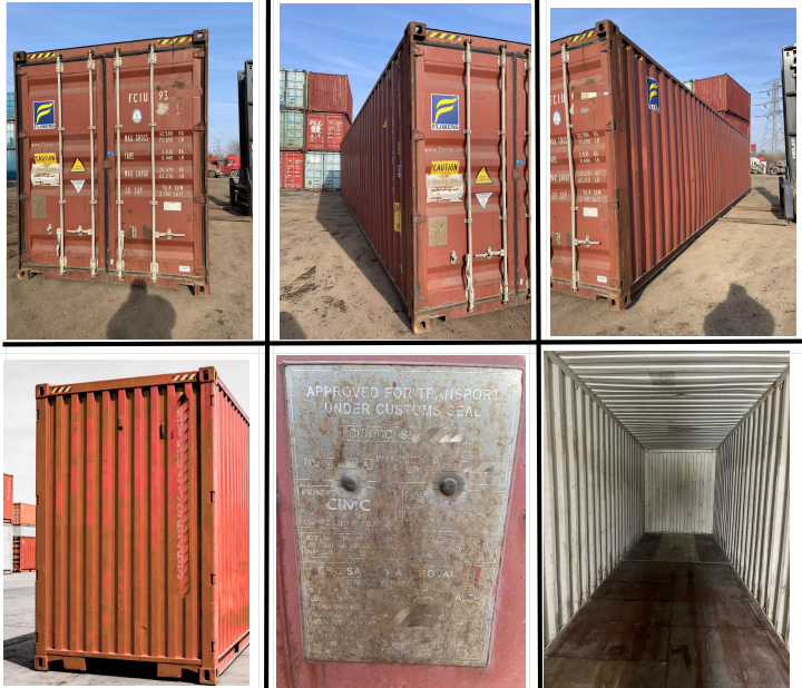 40GP Standard Shipping Container | Adelaide Stock, Colour Optional (Light Blue / Red)