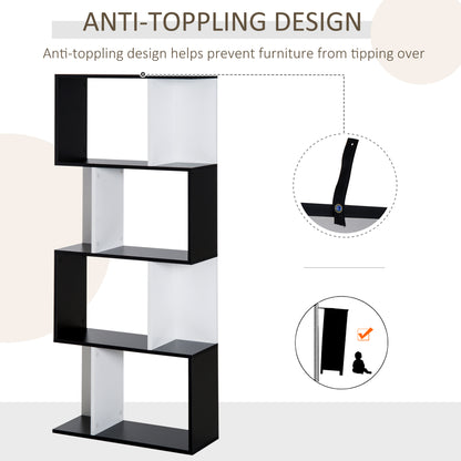 4 level storage cabinets-black and white