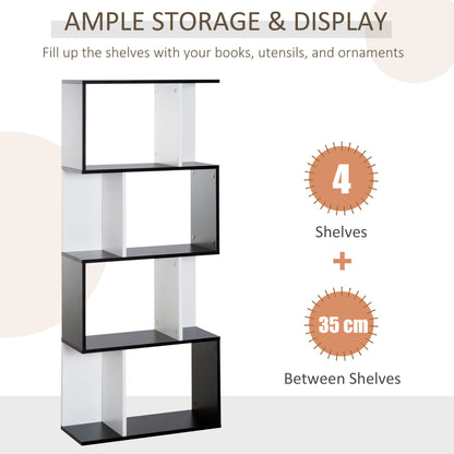 4 level storage cabinets-black and white