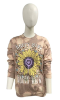 Mocha Delight Sunflower Graphic Pullover
