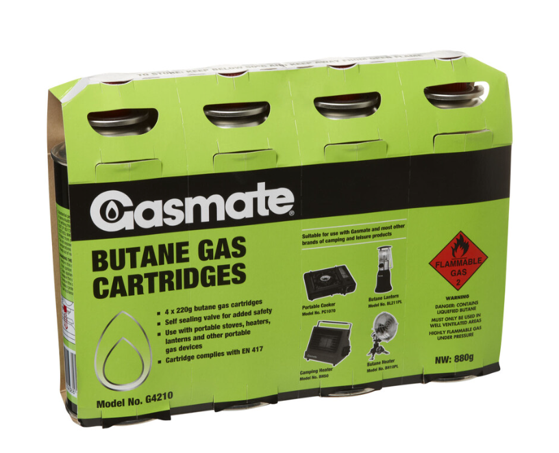 Gasmate Butane Gas Cartridges | 4 pack - Big Depot Australia