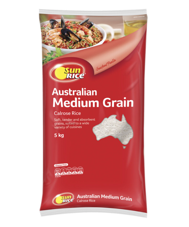 Sunrice Medium Grain White Rice | 5kg - Big Depot Australia