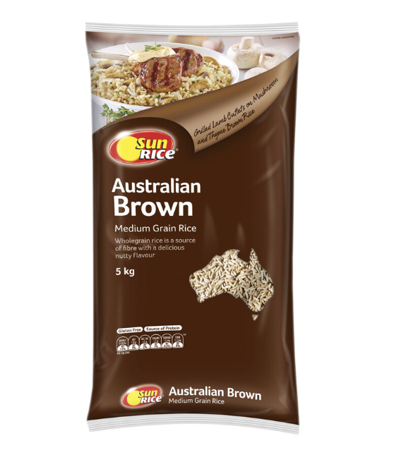 Sunrice Medium Grain Brown Rice | 5kg - Big Depot Australia