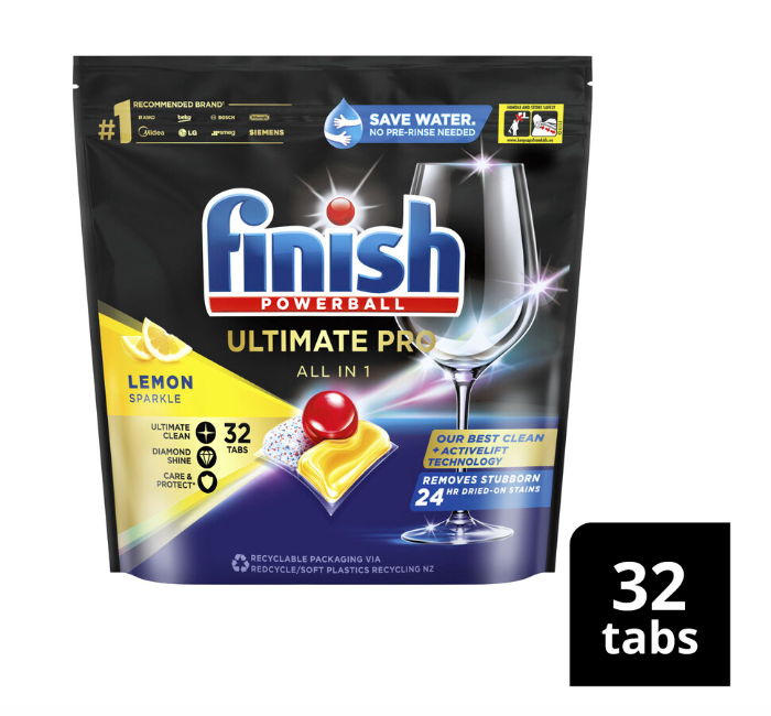 Finish Ultimate Pro Lemon Dishwash Tablets | 32 pack - Big Depot Australia