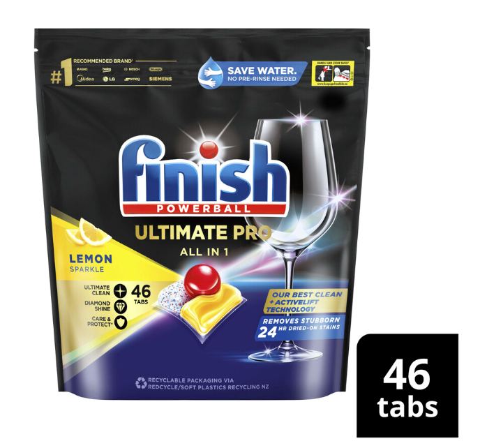 Finish Ultimate Pro Dishwashing Tablets Lemon | 46 pack - Big Depot Australia