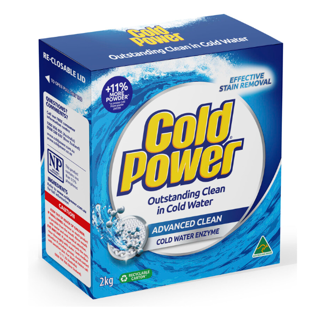 Cold Power Advanced Clean Laundry Powder | 2kg - Big Depot Australia