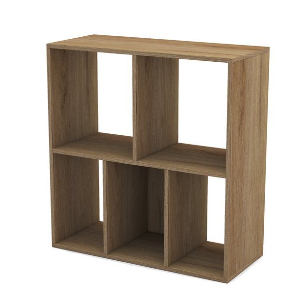 5-layer storage cabinet-oak