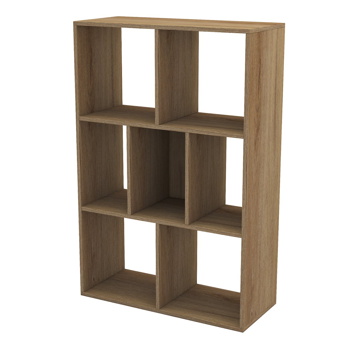 5-layer storage cabinet-oak