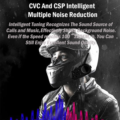 6Riders Intercom Communication Motorcycle Bluetooth Helmet Headset Interphone