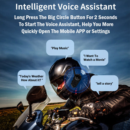 6Riders Intercom Communication Motorcycle Bluetooth Helmet Headset Interphone