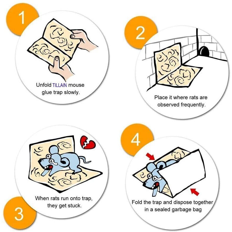 Mouse Traps Rat Mice Mouse Trap Board Snare Catcher Board Pad Insect Traps