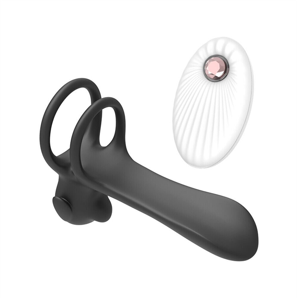 Penis Vibrator Cock Ring Vibrating Clit G-Spot Anal USB Sex Toy For Male Couples