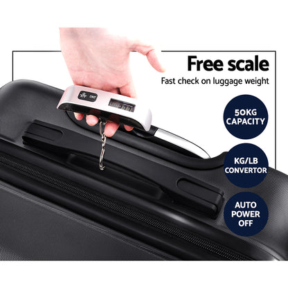 Wanderlite 20inch Luggage Travel Suitcase Set Trolley Hard Case Strap Lightweight